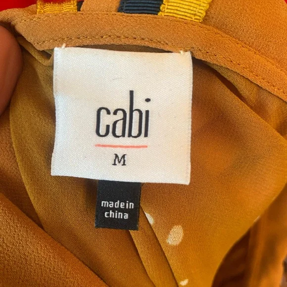 ❌sold❌ CABI SHEER CAREER BLOUSE TOP MEDIUM - Picture 5 of 6